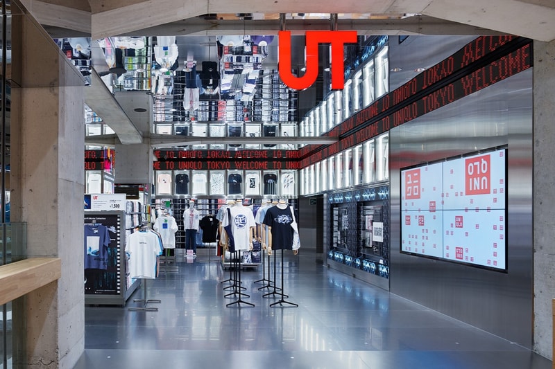 UNIQLO Tokyo Ginza Flagship Store Opening Marronnier Gate Herzog & de Meuron retail Ginza concrete architecture 