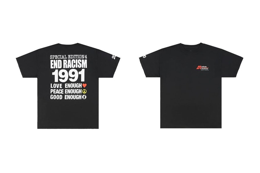 Hiroshi Fujiwara Infinite Archives END RACISM GOODENOUGH T-Shirt Release Info Buy Price #BlackLivesMatter