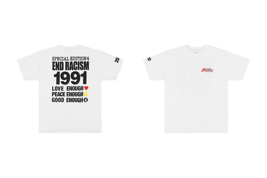 Hiroshi Fujiwara Infinite Archives END RACISM GOODENOUGH T-Shirt Release Info Buy Price #BlackLivesMatter