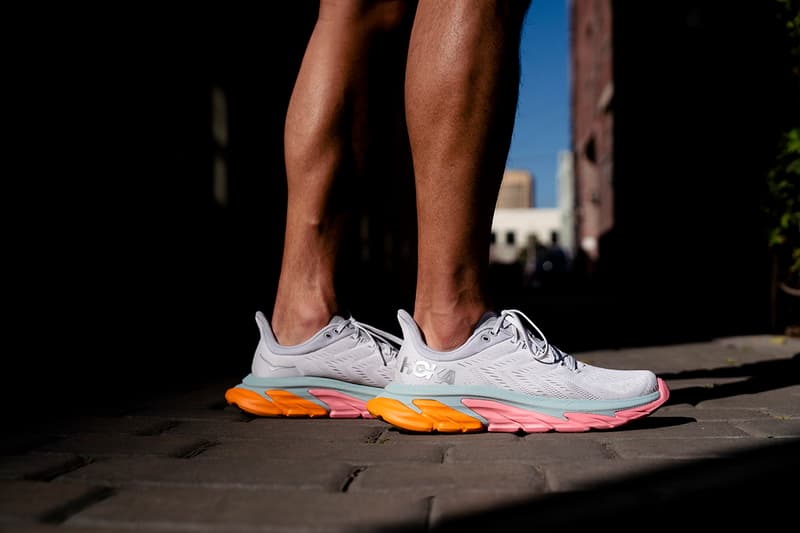 hoka one one clifton edge running sneaker lightweight details buy cop purchase release information strava challenge