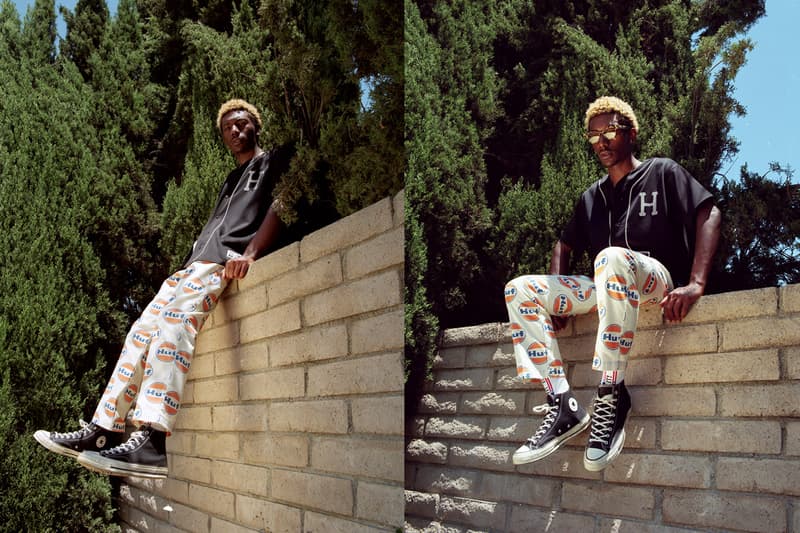 HUF Summer 2020 Lookbook With bLAck pARty Staycation T-shirts Shorts Pants Swim Trunks Towels Jackets Retro Sportswear Stripes Tie-Dye Leopard