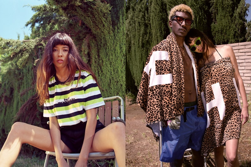 HUF Summer 2020 Lookbook With bLAck pARty Staycation T-shirts Shorts Pants Swim Trunks Towels Jackets Retro Sportswear Stripes Tie-Dye Leopard 