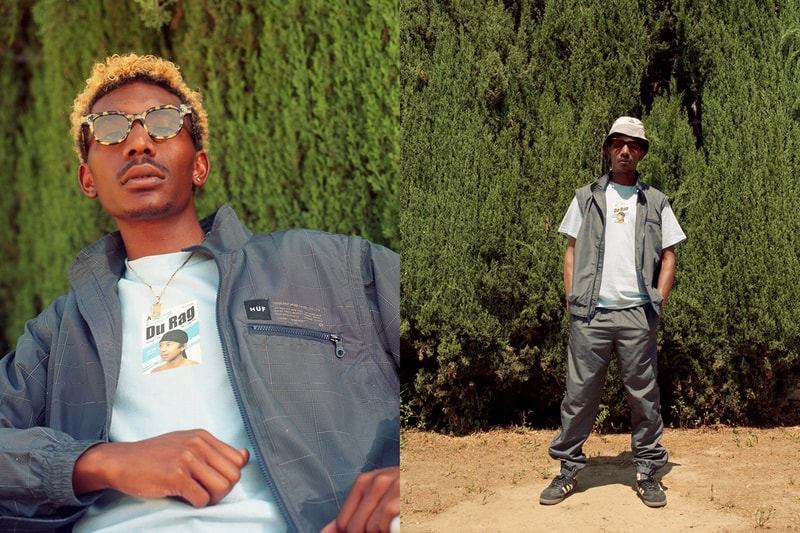 HUF Summer 2020 Lookbook With bLAck pARty Staycation T-shirts Shorts Pants Swim Trunks Towels Jackets Retro Sportswear Stripes Tie-Dye Leopard 