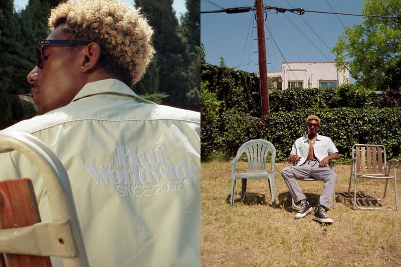 HUF Summer 2020 Lookbook With bLAck pARty Staycation T-shirts Shorts Pants Swim Trunks Towels Jackets Retro Sportswear Stripes Tie-Dye Leopard