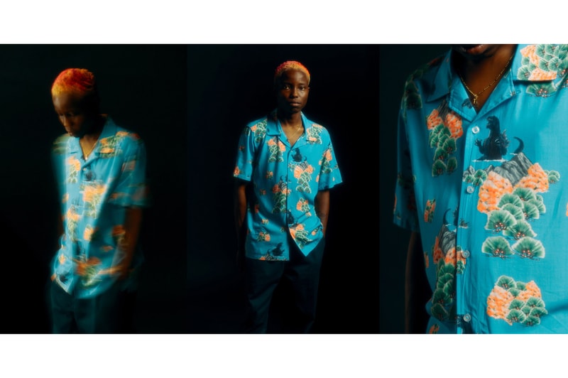 HUF vs. Godzilla Collection Lookbook Release "King of the Monsters" Toho Studios Tokyo Collaboration T-shirts Long sleeves Medicom Toy Figurines Collared Shirts
