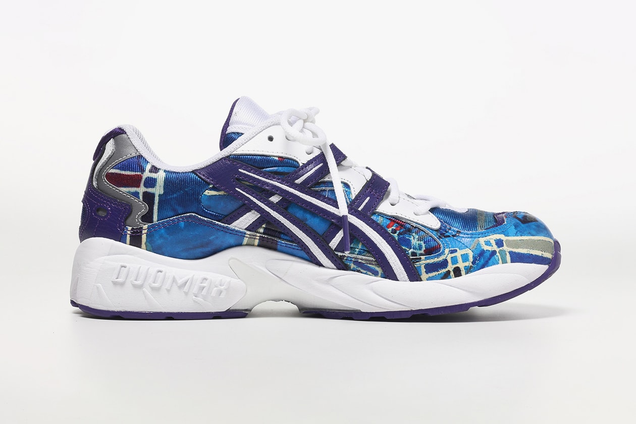 jantje ontembarr asics gel kayano 5 v og paint splatter purple blue silver white red green official raffle release date info photos price store list buying guide