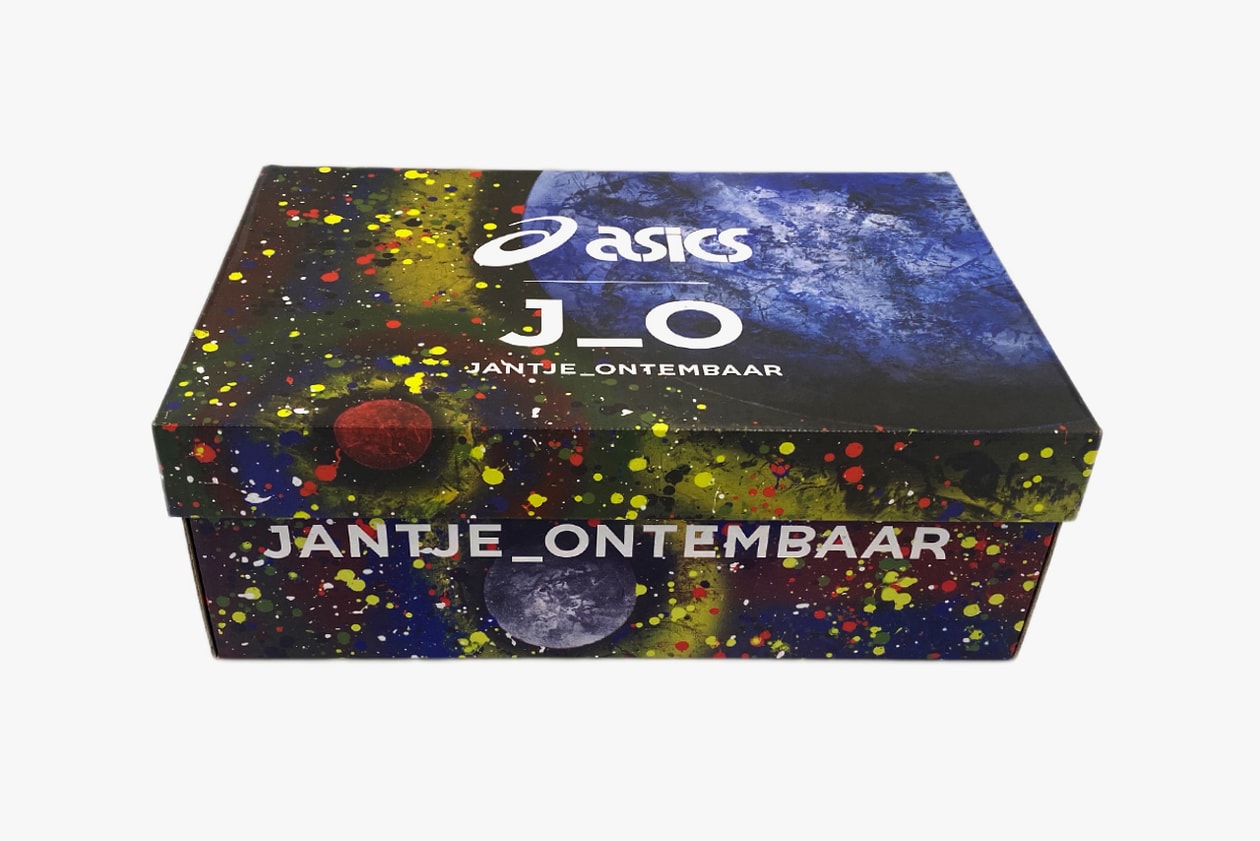 jantje ontembarr asics gel kayano 5 v og paint splatter purple blue silver white red green official raffle release date info photos price store list buying guide