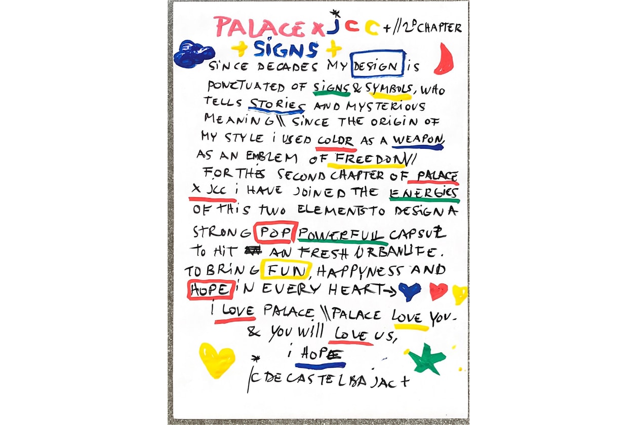 Jean Charles de Castelbajac Palace Spring Summer 2020 Capsule Release Info Collection Buy Price Date signs symbols cap bucket crewneck hoodies T-shirt