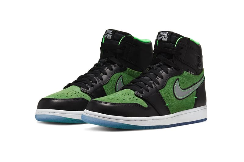 Jordan Brand Air Jordan 1 Hi Zoom Air Article no. Ck6637-002 BLACK/BLACK-TOMATILLO-RAGE GREEN Sneakersnstuff Release Information Footwear Sneakers Basketball Nike Michael Jordan MJ SB Dunk "Brut" 