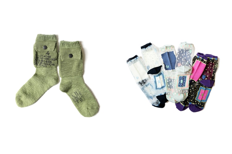 KAPITAL Drops Cotton Alpine and Gable See-Through Socks