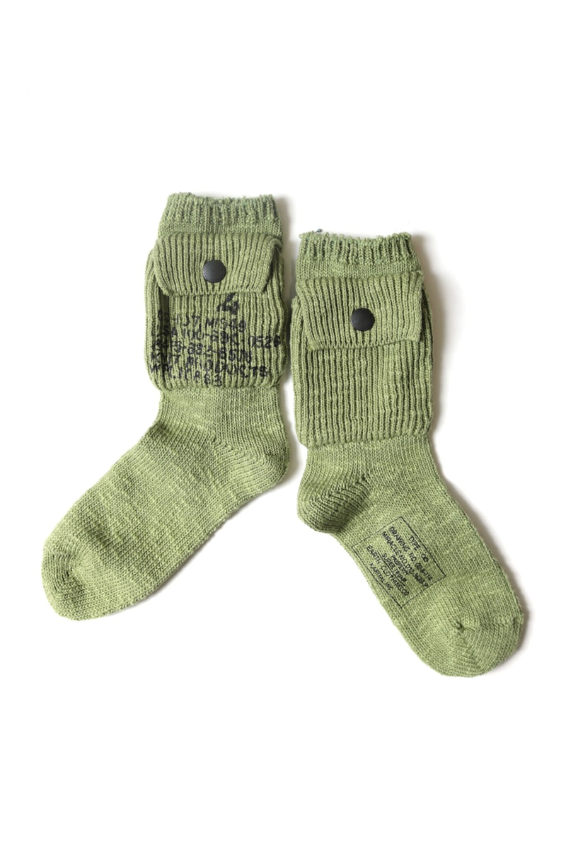 KAPITAL 56 Cotton Alpine Socks 200 gable see through menswear streetwear spring summer 2020 collection Japanese accessories