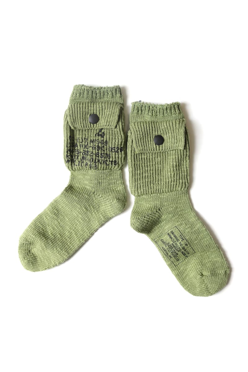 KAPITAL 56 Cotton Alpine Socks 200 gable see through menswear streetwear spring summer 2020 collection Japanese accessories