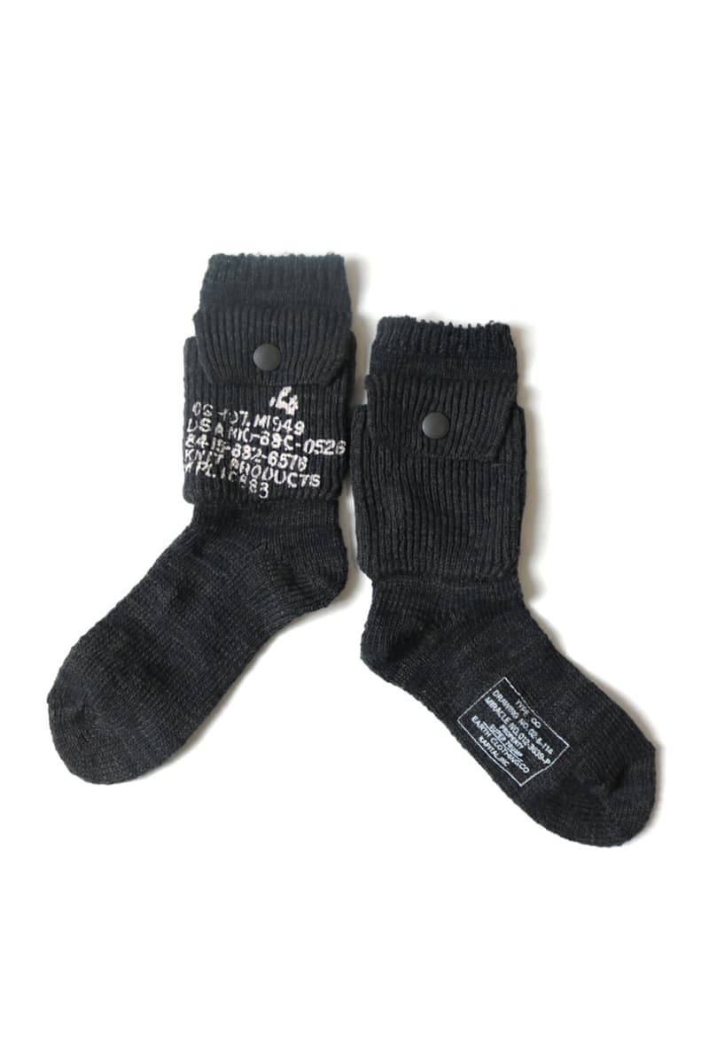 KAPITAL 56 Cotton Alpine Socks 200 gable see through menswear streetwear spring summer 2020 collection Japanese accessories