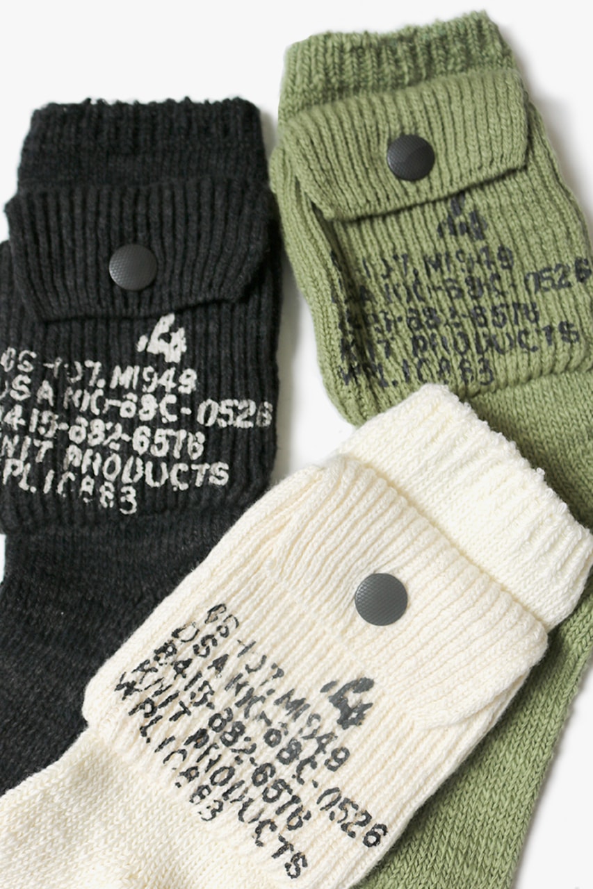 KAPITAL 56 Cotton Alpine Socks 200 gable see through menswear streetwear spring summer 2020 collection Japanese accessories