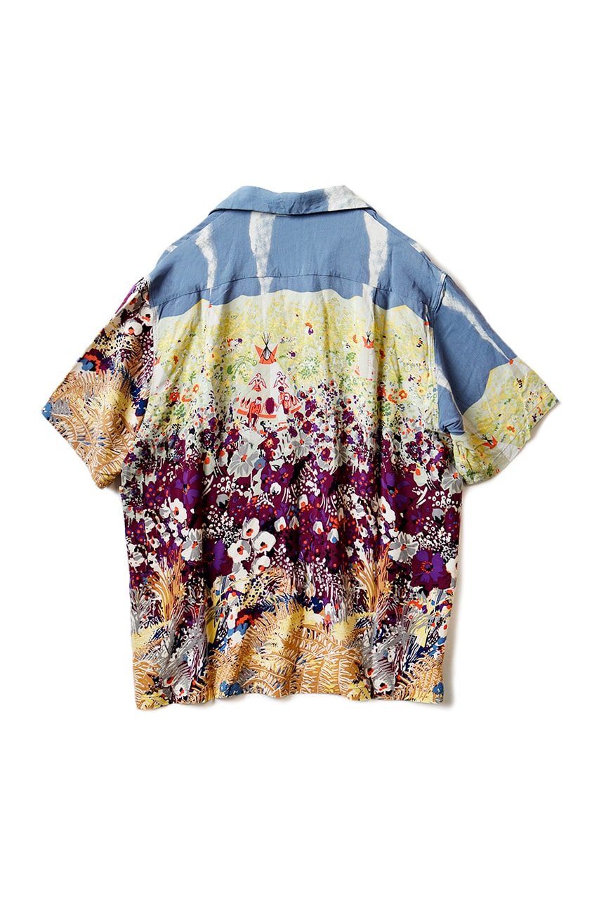 KAPITAL Navaholland Hawaiian Shirt menswear streetwear spring summer 2020 collection japanese button up short sleeve painterly painting impressionism