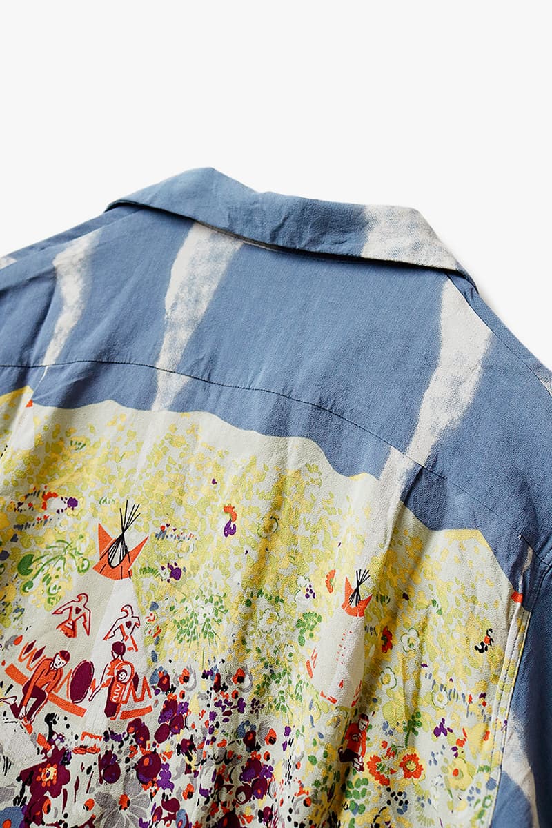 KAPITAL Navaholland Hawaiian Shirt menswear streetwear spring summer 2020 collection japanese button up short sleeve painterly painting impressionism