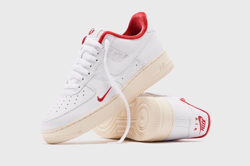 kith nike sportswear air force 1 low tokyo ronnie fieg white sail red cz7926 100 exclusive shibuya flagship official release raffle date info photos price store list buying guide