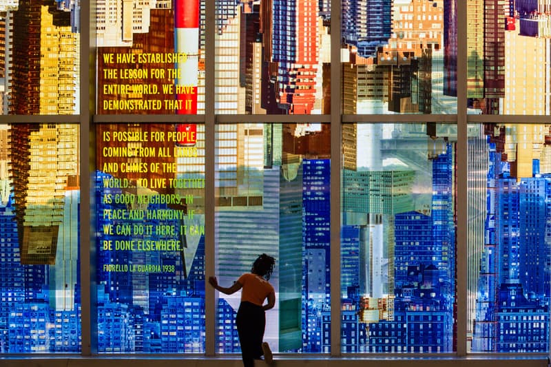 LaGuardia Airport Public Artworks Terminal B Andrew Cuomo Mosaics Sculptures Benches Glass New York City Photographs Jeppe Hein Sabine Hornig Laura Owens Sarah Sze