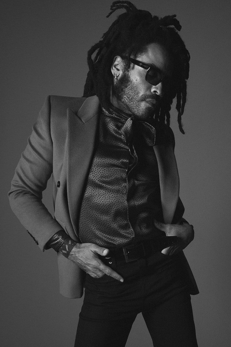 Lenny Kravitz Models SAINT LAURENT Fall Winter 2020 Campaign menswear streetwear luxury house french brand label musician artist