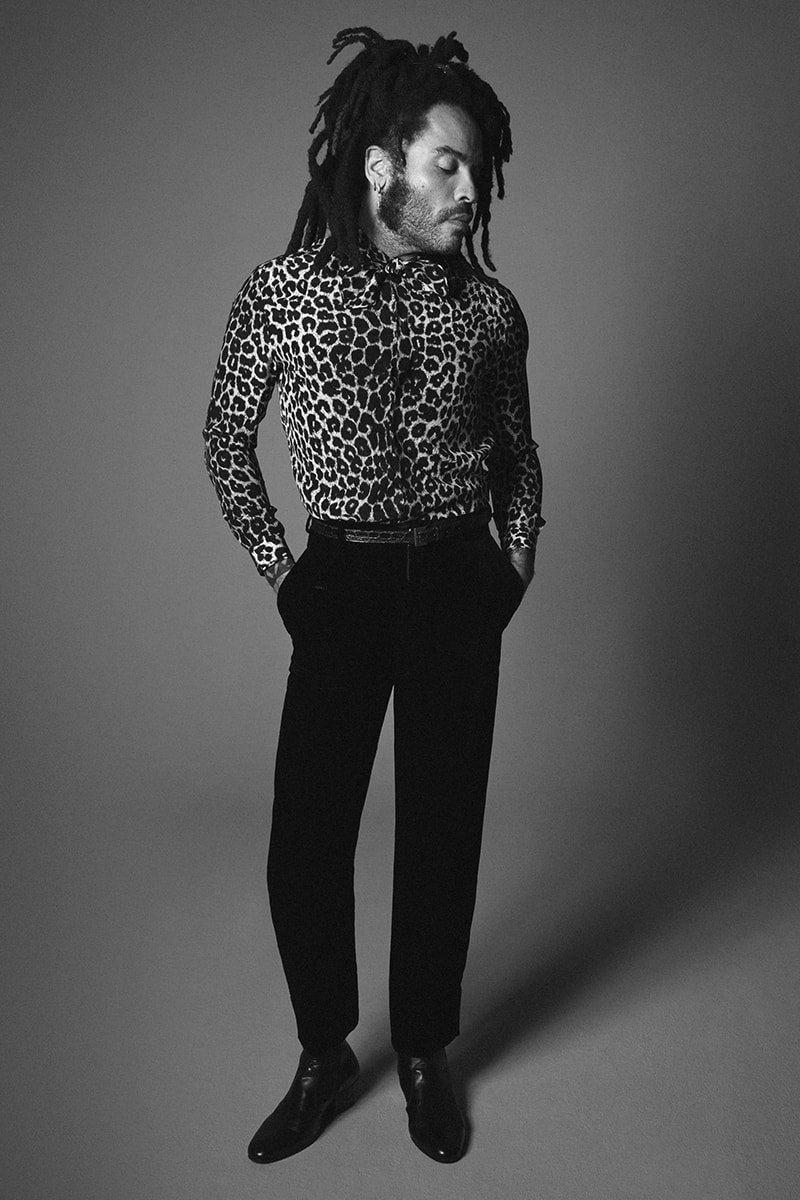 Lenny Kravitz Models SAINT LAURENT Fall Winter 2020 Campaign menswear streetwear luxury house french brand label musician artist