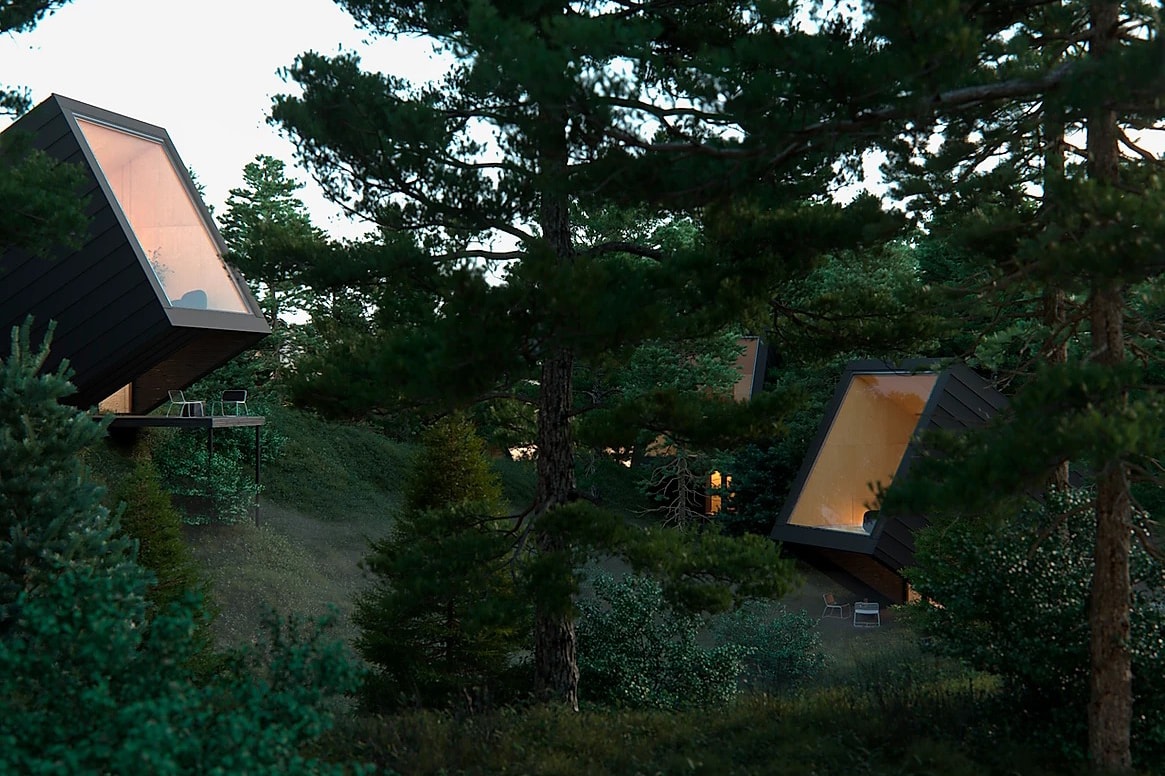 Line Design Studio "Pine House" Concept Design baltic sea russia