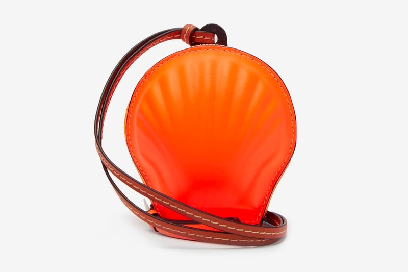 LOEWE Paula's Ibiza Seashell Leather Necklace Bag Release MATCHESFASHION info Buy Price Orange Brown
