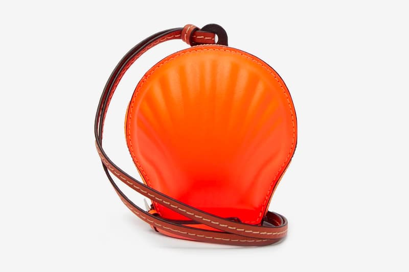 LOEWE Paula's Ibiza Seashell Leather Necklace Bag Release MATCHESFASHION info Buy Price Orange Brown
