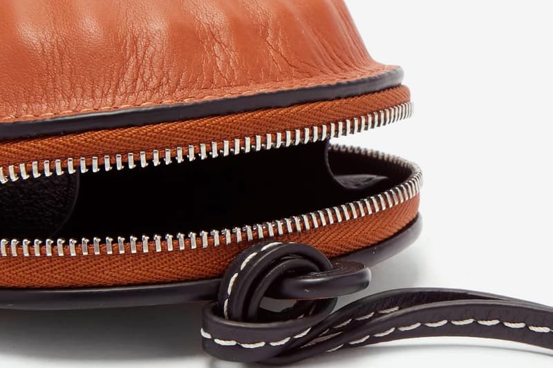 LOEWE Paula's Ibiza Seashell Leather Necklace Bag Release MATCHESFASHION info Buy Price Orange Brown