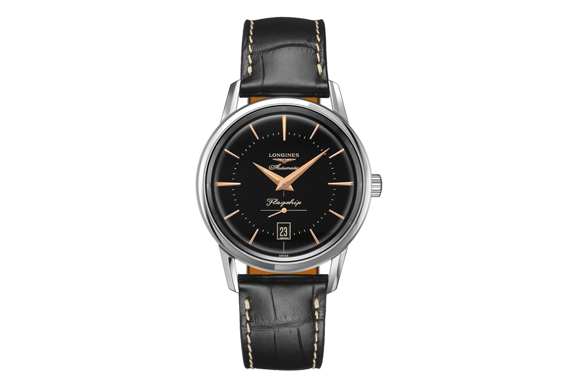 longines watches accessories 1957 mid century dress watch flagship heritage collection 
