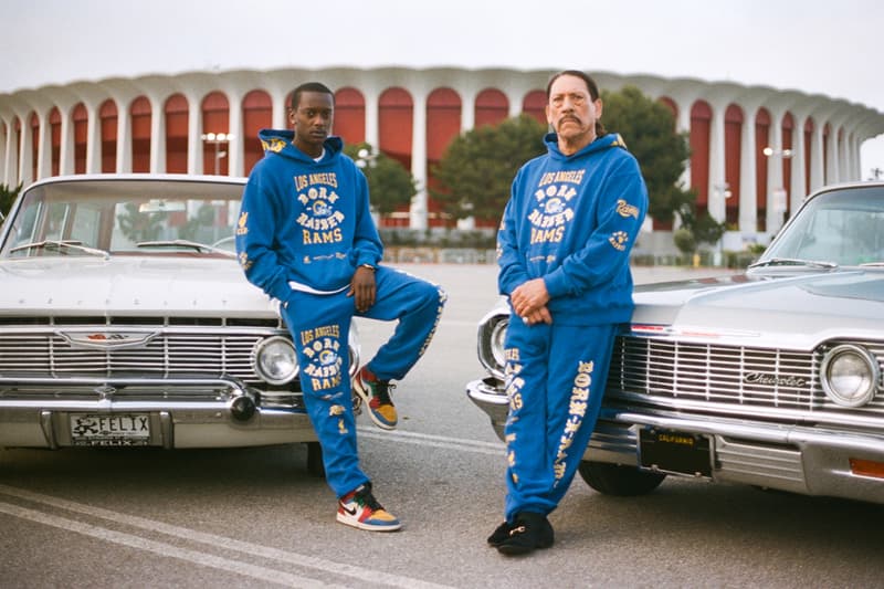 bornxraised born raised los angeles rams collaboration buddy danny trejo latinx black brown south Brotherhood Crusade