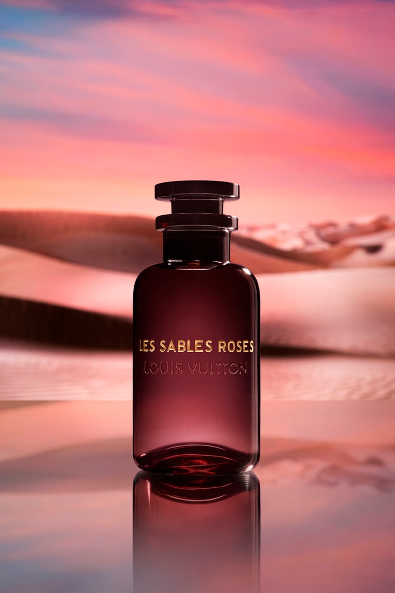 Louis Vuitton Parfums Nuit de Feu Scent, Case leather exotic perfume cologne middle east