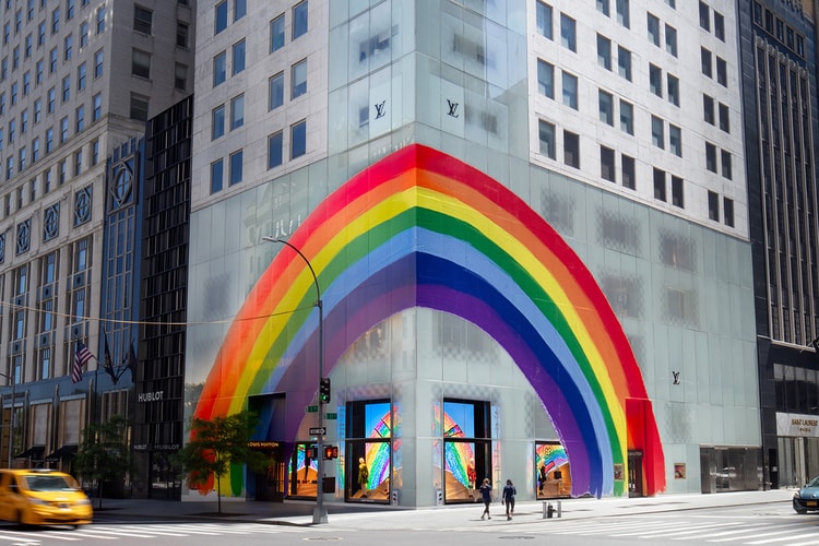 Louis Vuitton Covers Its Maisons All Around the World in Rainbow Graphics