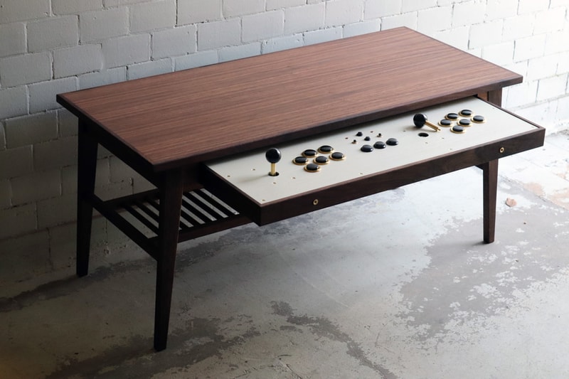 Love Hulten Introduce a Coffee Table With Built-In Arcade Sticks Gaming Controllers Fight Sticks