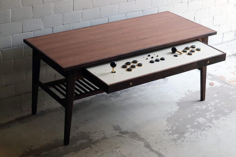 Love Hulten Introduces Coffee Table Design With Built-In Arcade Sticks