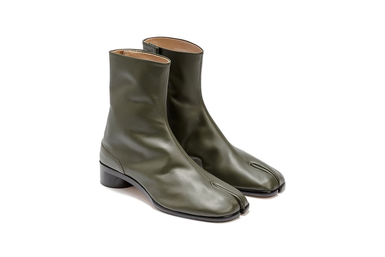 Maison Margiela Serves Fall-Ready Tabi Leather Ankle Boot in "Deep Forest"