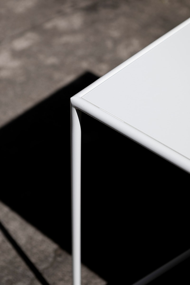 Maria Scarpulla 'Campi di Colore' Lacquered Indoor-Outdoor Tables Primary Colors Design Furniture Belgian Hand Made Artworks Atelier Ecru gallery Ghent