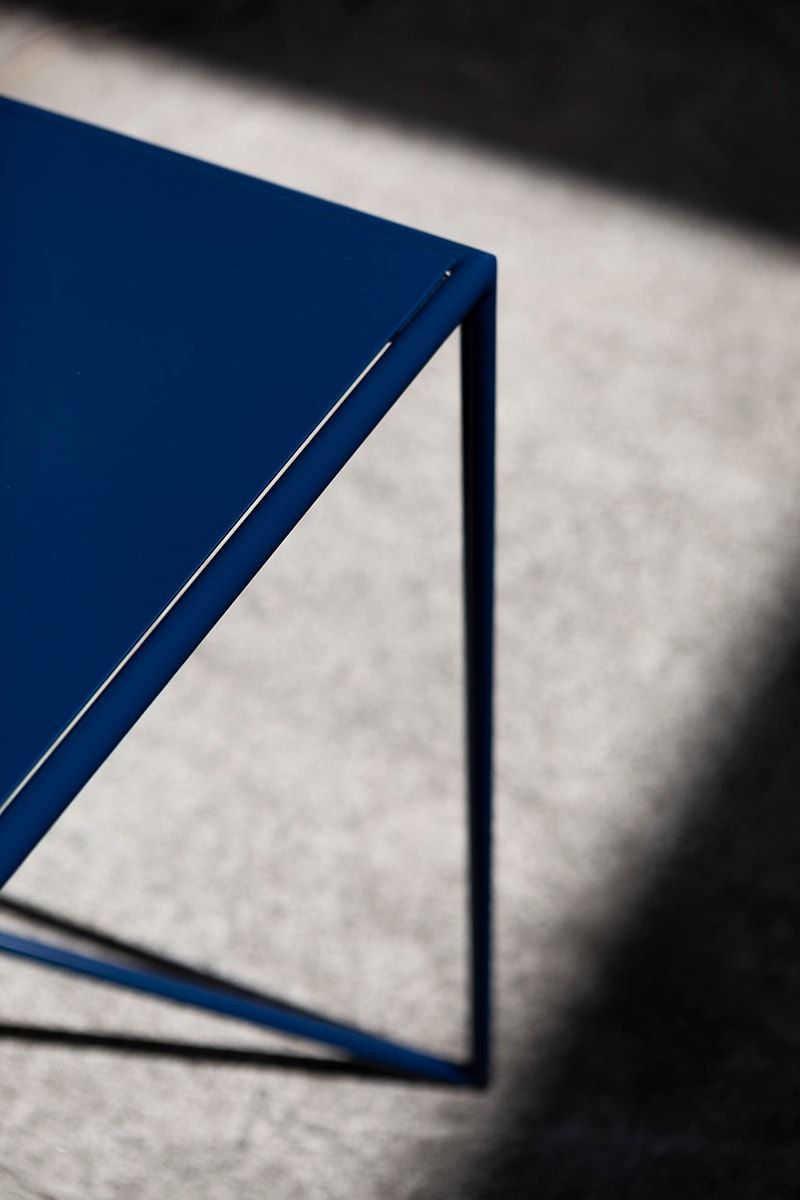 Maria Scarpulla 'Campi di Colore' Lacquered Indoor-Outdoor Tables Primary Colors Design Furniture Belgian Hand Made Artworks Atelier Ecru gallery Ghent
