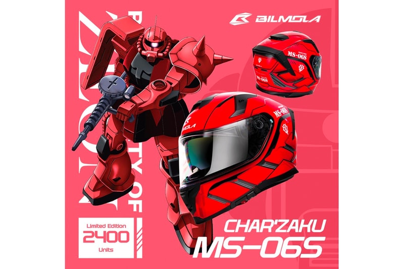 Mobile Suit Gundam Bilmola Motorcycle Helmet Release Info Buy Price MS-09 MS-06S RX-78-2