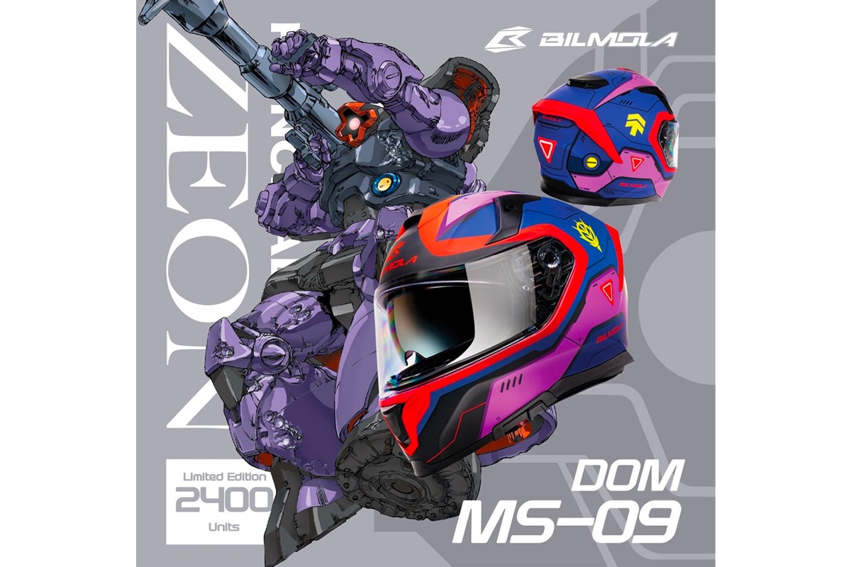Mobile Suit Gundam Bilmola Motorcycle Helmet Release Info Buy Price MS-09 MS-06S RX-78-2