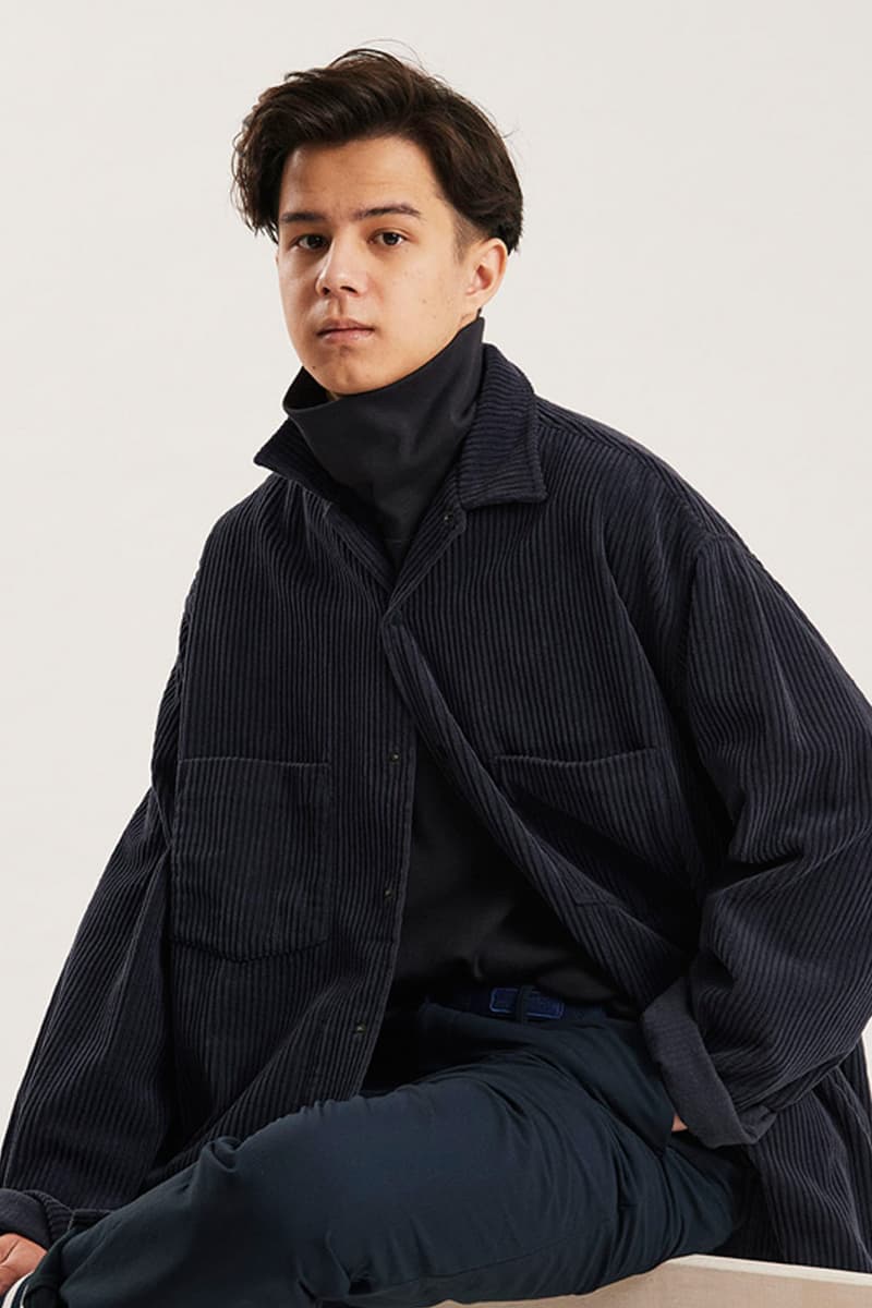 nanamica Fall Winter 2020 Lookbook collection menswear streetwear coats jackets t shirts parkas sweaters shirts liners pants corduroy trench peacoat fleece