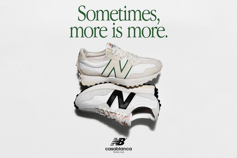 casablanca charaf tajer new balance 327 white black green release information idealiste buy cop purchase details