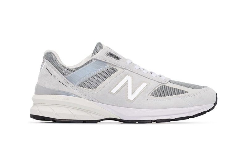 New Balance Grey M990 Reflective Sneakers browns 