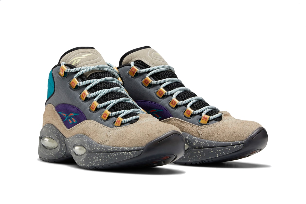 nice kicks reebok question mid bubba chuck allen iverson stucco black seaport teal orange purple grey yellow FW1784 official release date info photos price store list buying guide