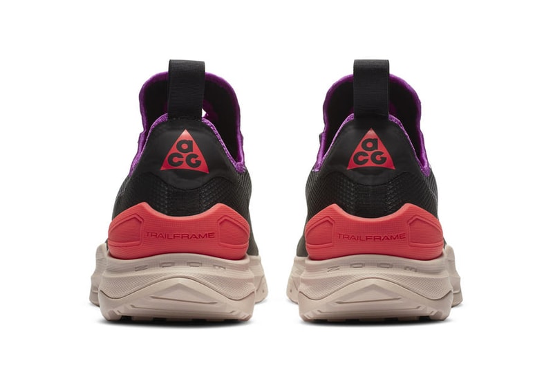 nike acg air zoom ao hiking shoe black purple red tan official release date info photos price store list buying guide