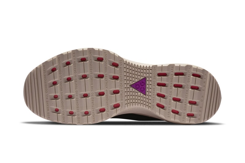 nike acg air zoom ao hiking shoe black purple red tan official release date info photos price store list buying guide