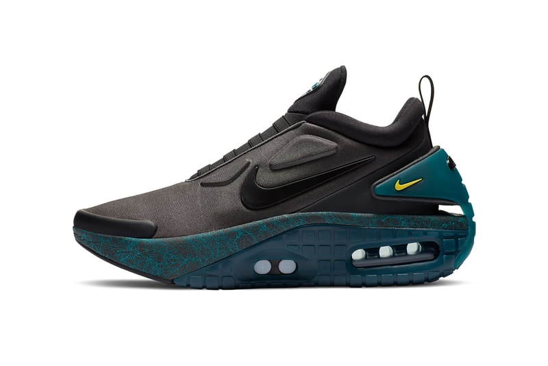 nike sportswear adapt auto max coal black dazzling emerald green speed yellow CW7271 001 official release date info photos price store list