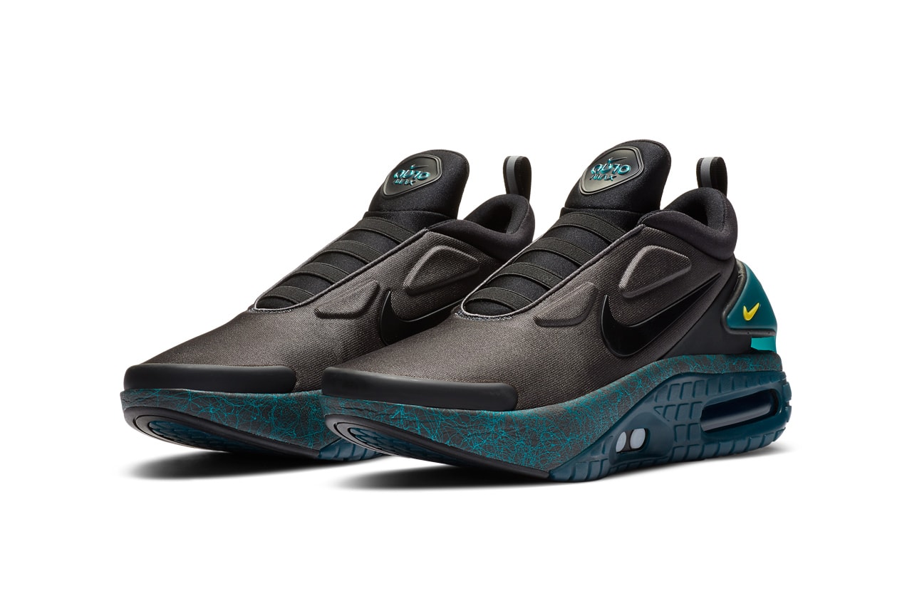 nike sportswear adapt auto max coal black dazzling emerald green speed yellow CW7271 001 official release date info photos price store list