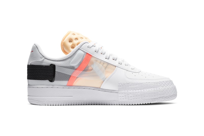 nike n 354 af1 type air force 1 white black melon tint habanero red CZ7107 100 official release date info photos price store list buying guide