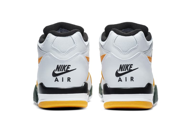 nike sportswear air flight 89 seattle supersonics white black forest green del sol yellow CN0050 100 official release date info photos price store list buying guide