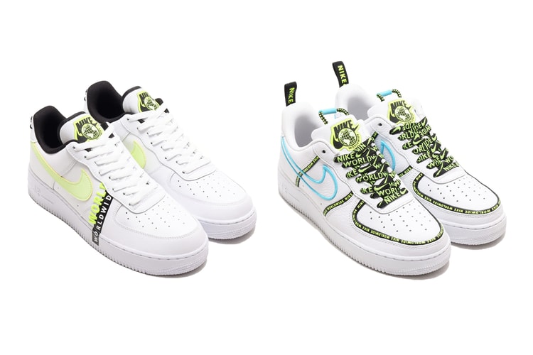 Nike Air Force 1 07 Se Worldwide White Volt Blue Outlet